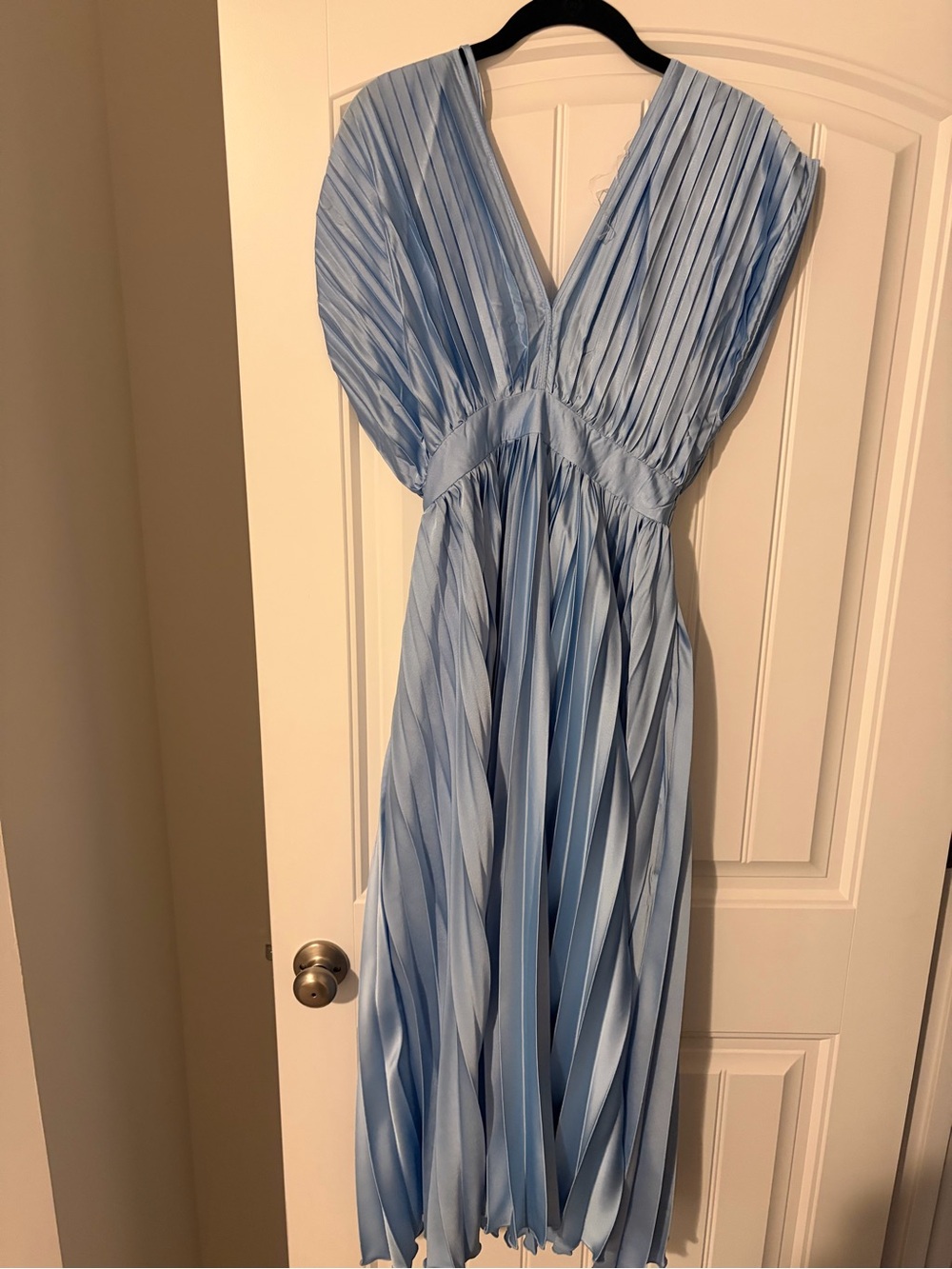 Revolver Midi Dress- Silk Pale Blue